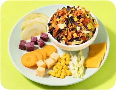 Tørkede grønnsaker og fruktblanding